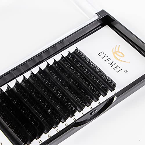 Eyelash Extensions 0.20mm D Cur 13mm Faux Mink Eyelash Extension Supplies Individual Eyelashes Light Professional Salon Use Black False Lashes Mink Lashes Extensions by EYEMEI