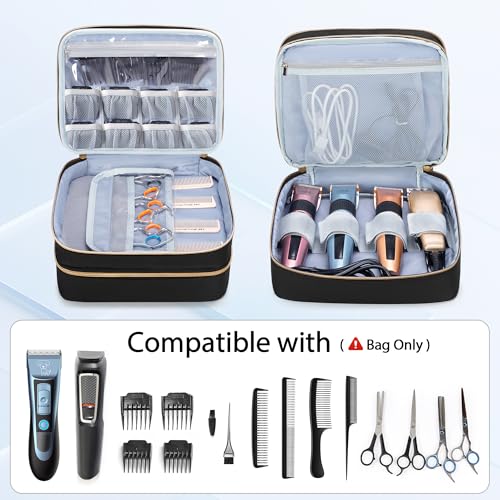 CURMIO Double Layer Hair Clipper Travel Case