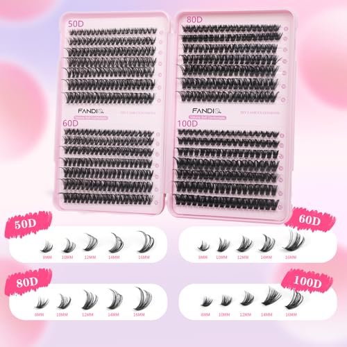Cluster Eyelash Extensions Kit - 640PCS Volume Lashes