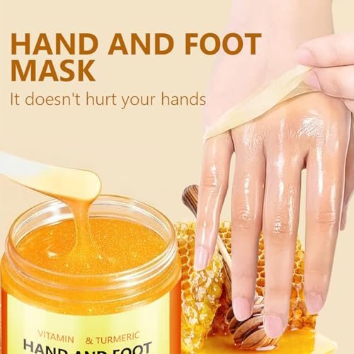 Turmeric Exfoliating Hand & Foot Peel Mask - Moisturizing Wax Film