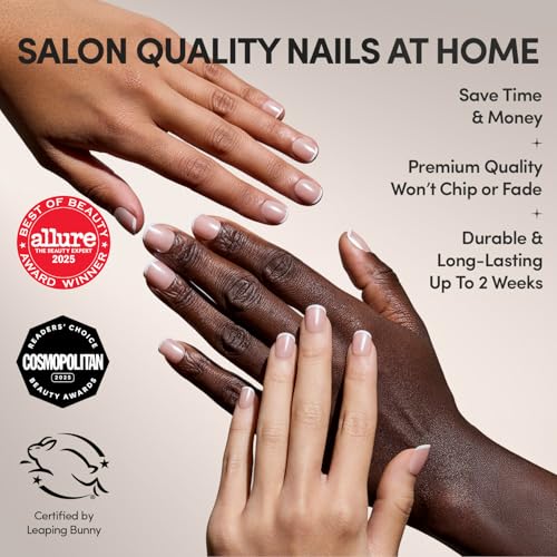 Glamnetic White Pearly Press On Nails - 30 Pc Kit