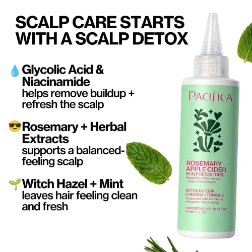 Pacifica Scalp Detox Tonic - Exfoliating Scalp Treatment with AHA & BHA