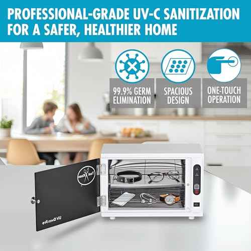 SaniCabinet UV Light Sanitizer Box - Large, Professional Grade, Fast UVC Sanitizer Cabinet for Cleaning Salon Tools, Nail Clippers, Cell Phone, Watches, Glasses, Baby Toys - EPA Registered