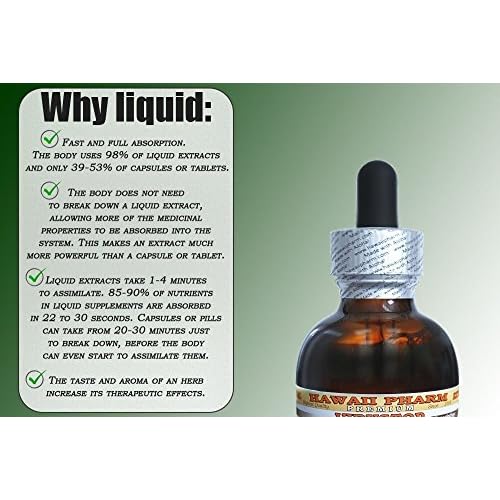 Hawaii Pharm Sea Cucumber Liquid Extract, Sea Cucumber (Cucumaria Frondosa) Tincture Supplement 2 oz