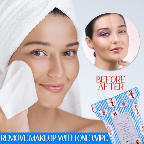 Coastal Makeup Remover Wipes Variety Pack – 4x30, 120 Count, Travel Friendly