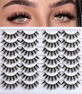 Fluffy Wispy False Eyelashes 14 Pairs | Natural, Reusable Volume Strips