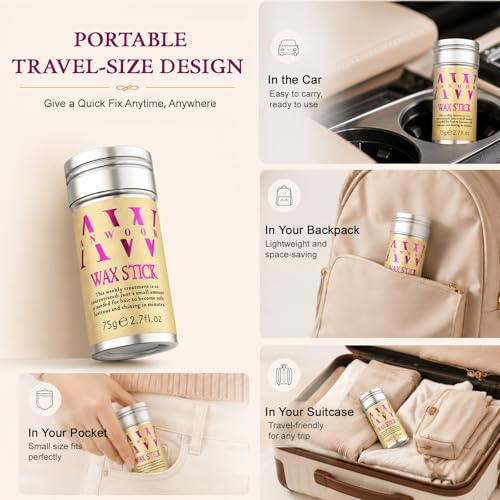Hair Wax Stick for Flyaways & Styling - Kids & Women Hair Accessories