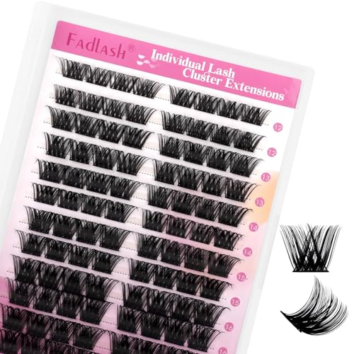 Lash Clusters 96pcs 12-18mm D Curl Wispy Mixed Length Reusable