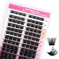 Lash Clusters 96pcs 12-18mm D Curl Wispy Mixed Length Reusable