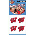 Wisconsin Badgers Temporary Tattoos 4-Pack Waterproof