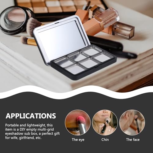 Empty Magnetic Makeup Palette with Mirror - Compact Organizer