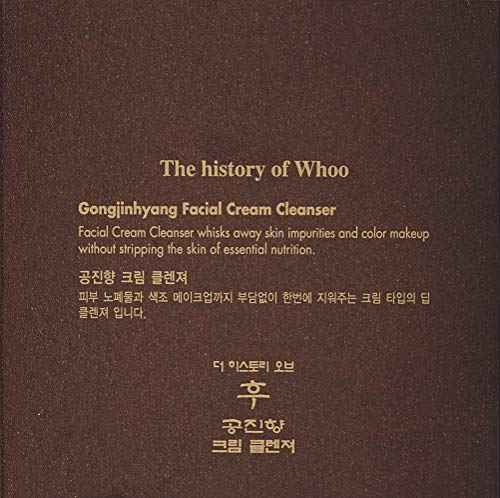 The History of Whoo Gongjinhyang Cream Cleanser | Rich Cleansing Cream for Gently & Effectively Cleansing | 2-in-1 Formula for Skin Impurities & Makeup Removal, 210ml