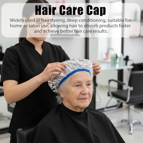4-Piece Aluminum Foil Heat Cap Set for Deep Conditioning