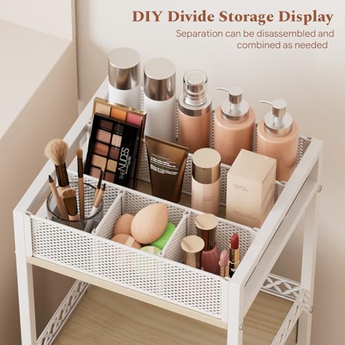 Plaviya 3-Drawer Makeup Organizer Cart - Rolling Utility Storage
