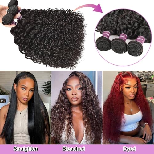 Brazilian Water Wave Hair Bundles 18-22 Inch 100% Human Hair