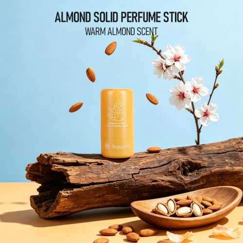 Almond Solid Perfume Stick – 8+ Hours Long-Lasting, Vegan & Cruelty-Free