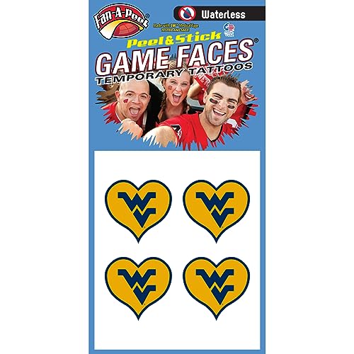 NCAA West Virginia Mountaineers 4-Pack Temporary Tattoos