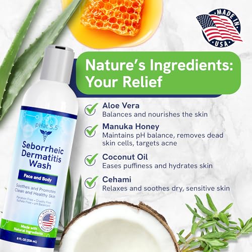 Gentle Face Wash for Sensitive Skin with Manuka Honey - 8oz