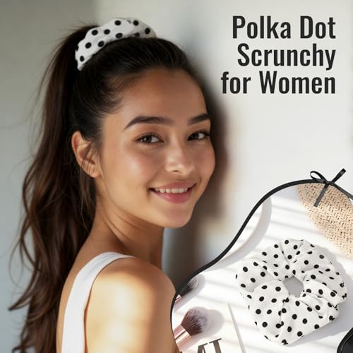 Polka Dot Hair Accessories 4-Pack Set for Women