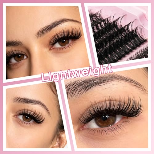 Felmynor Lash Clusters Kit - DIY Eyelash Extensions 9-18mm