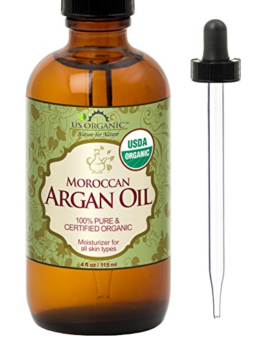 Argan Oil 4 Oz, 100% Pure Cold-Pressed Virgin Moroccan, USDA Certified Organic