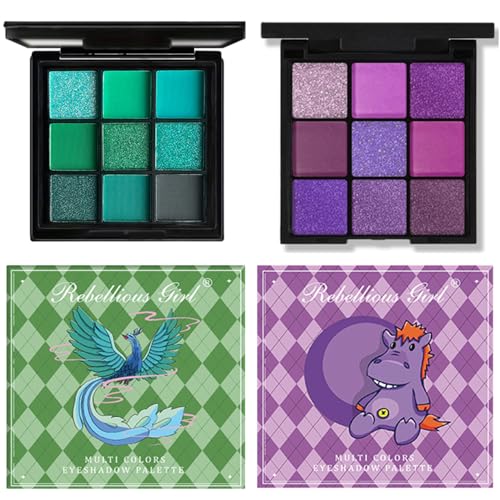 Eyeshadow Palette Set 2 Pcs Matte Shimmer Highly Pigmented