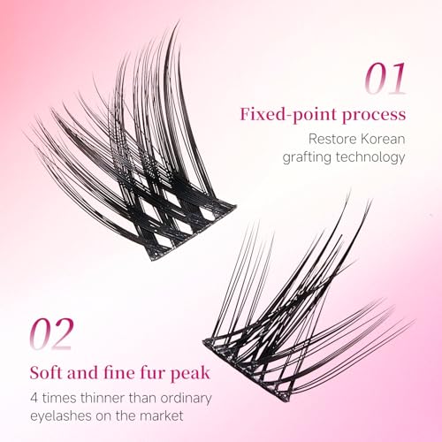 Lash Clusters Eyelash Extensions Kit 120Pcs DIY Beginner