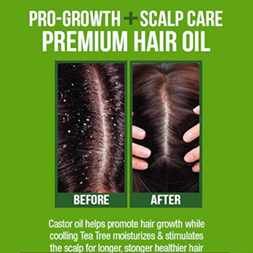 Difeel Premium Castor Plus Tea Tree - Pro-Growth + Scalp Care Premium Hair Oil 2.5 oz.