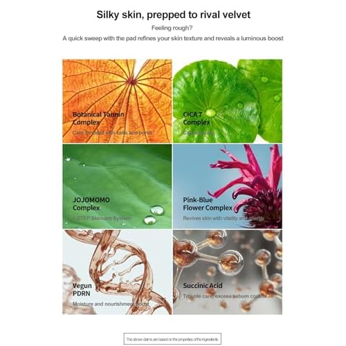 Toner Pad, 60 Pads | Clarifying & Hydrating Facial Pads for Women | Pre-Makeup Skin Prep, Pore Care, Skin Cleaning Wipe, K-Beauty, Made in Korea.