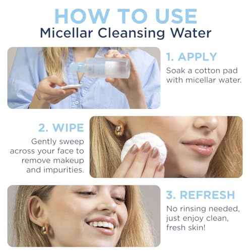 Tree of Life Beauty Micellar Cleansing Water (6.8fl oz) - Micellar Water Makeup Remover with Niacinamide, Vitamin B5, Glycerin - Eye Makeup Remover Liquid, No Rinse Needed