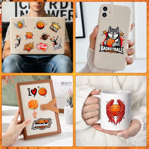 108 Basketball Temporary Tattoos for Kids, Waterproof & Pre-Cut