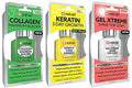 Nail-Aid Collagen Base, Keratin Growth & Gel Top Coat Set - Clear (3 Pack)