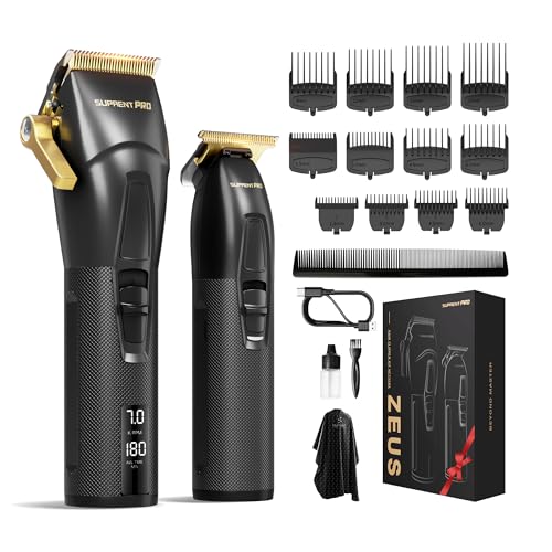 SUPRENT PRO Professional Hair Clippers & T-Blade Trimmer Set