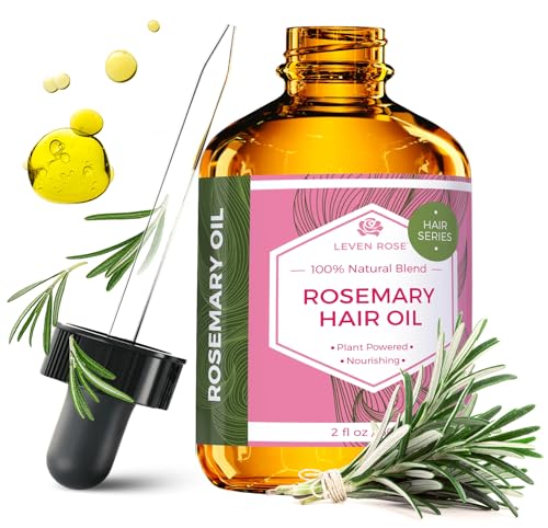 Organic Rosemary Hair Growth Oil for Thicker, Fuller Hair - 2 oz