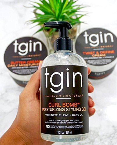 tgin Curl Bomb Moisturizing Styling Gel – Frizz Control & Curl Definition 13oz