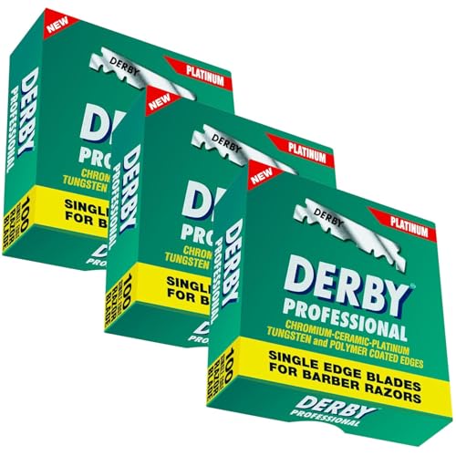 300 "Derby Professional" Single Edge Razor Blades for straight razor