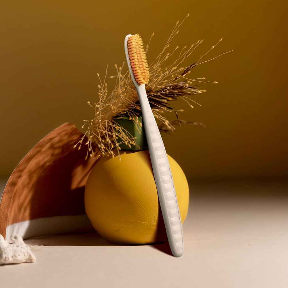 WANGTA Gold – Extra Soft Extra Large Toothbrush – 1.6 inch (4 cm) Wide Head | 4,000 Ultra-Fine Bristles for Sensitive Gums | Premium Korean Toothbrush (10 Pack)