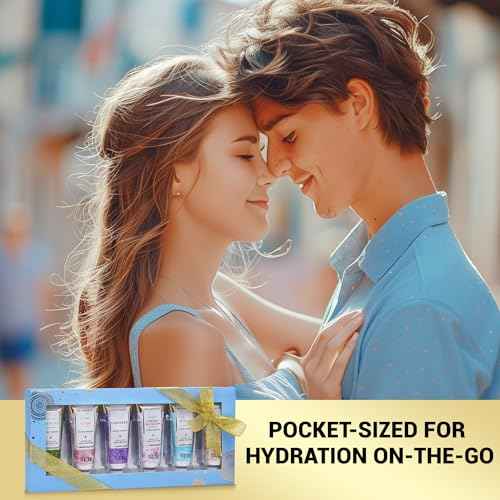 spa luxetique Hand Cream Set Gifts for Women Travel Size Hand Lotion for Dry Skin Care Scented Hand Lotion Gift Sets for Women Ideal Gifts for Her Birthday Sets for Women 6 x 1.0 oz/30ml