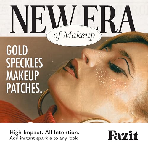 Fazit Gold Glitter Freckle Patches - Waterproof Temporary Makeup