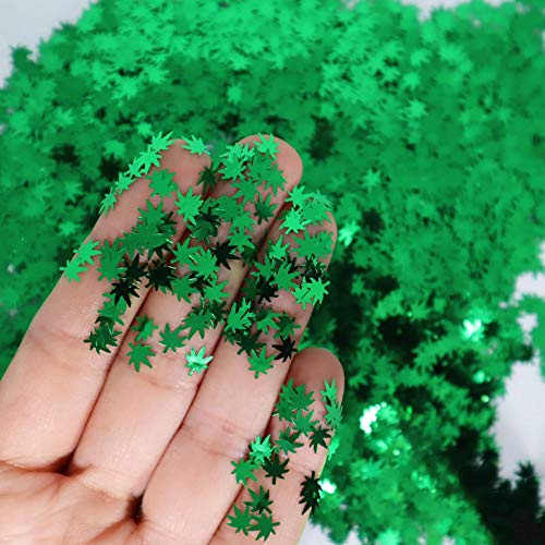 3 Pack Holographic Leaf Glitter - Cosmetic Grade Face Body Nails