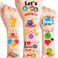96 PCS Bowling Ball Temporary Tattoos for Kids