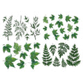 Green Fern Temporary Tattoo Sticker Waterproof Plant Leaf Sunflowers Adult Men Women Vintage 15X11cm Set of 4 (SF254)