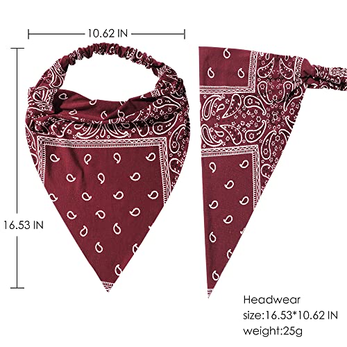 Vercret 6-Pack Hair Scarves Headbands with Clips