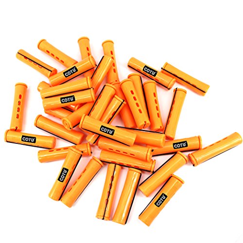 24 pc of COTU (R) Hair Perm Rods Jumbo Size - Tangerine Color