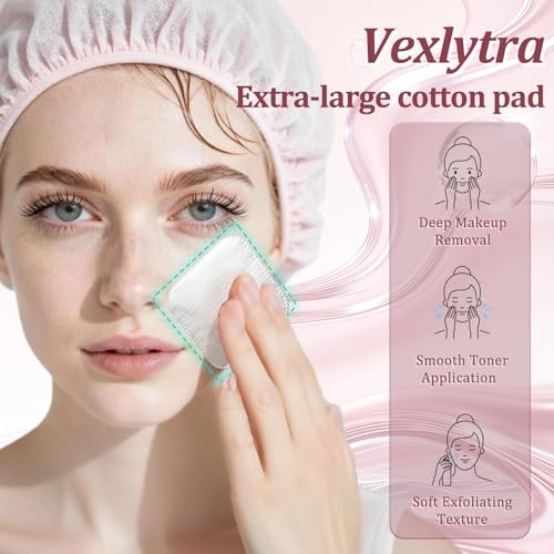 Large Cotton Pads 150 Count – Triple-Layer, Tear-Resistant Rounds