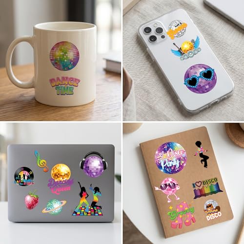 96 PCS Disco 70s Temporary Tattoos for Kids | Retro Party Favors