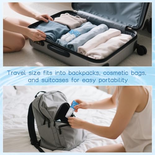 Travel Size Body Wash, Individually Wrapped Bulk 1 oz/30 ml Mini Shower Gel Set Trial Sample Small Single Use Toiletries Amenities Kit for Men & Women for Hotel/Camping/Vacation/Homeless (10 Pack)