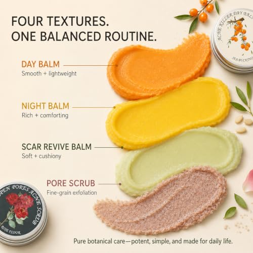 Organic Acne Relief Balm – Sea Buckthorn & Rosehip Face Treatment
