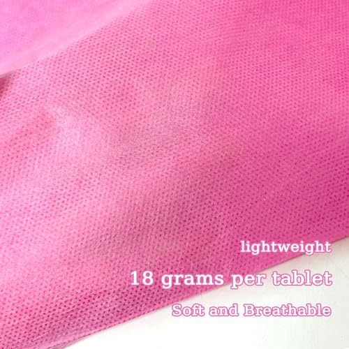 100Pcs Disposable Massage Table Sheets 31" x 71" Non-Woven Fabric Disposable Bed Sheets SPA Bed Cover Breathable Oil-Waterproof Sheets for Travel Spa Tatto Hotel Salon (Pink)