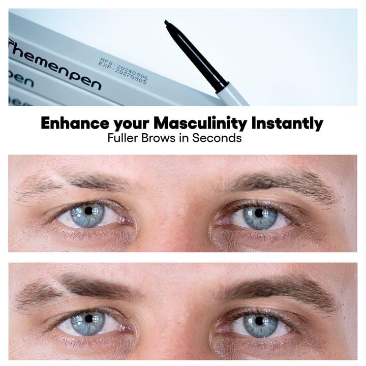 The Men Pen Waterproof Eyebrow & Beard Filler - Light Brown (2-Pack)